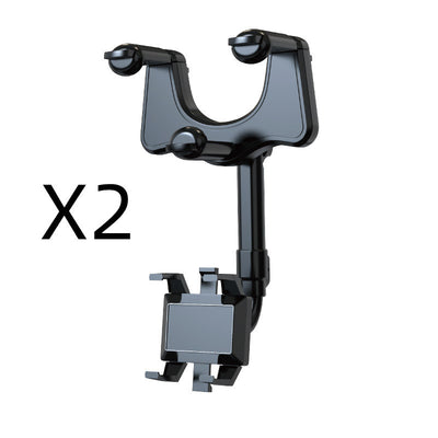 Rearview Mirror Phone Holder For Car Rotatable And Retractable Car Phone Holder Multifuncti under $50onal 360 Rear View Mirror Phone Holder Suitable For All Mobile Phones And All Car