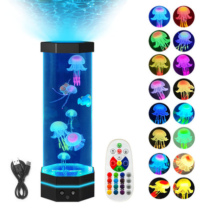 17-Color Jellyfish Lava Lamp 15-Inch
