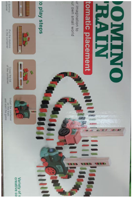 Automatic Domino Train Toy for Kids