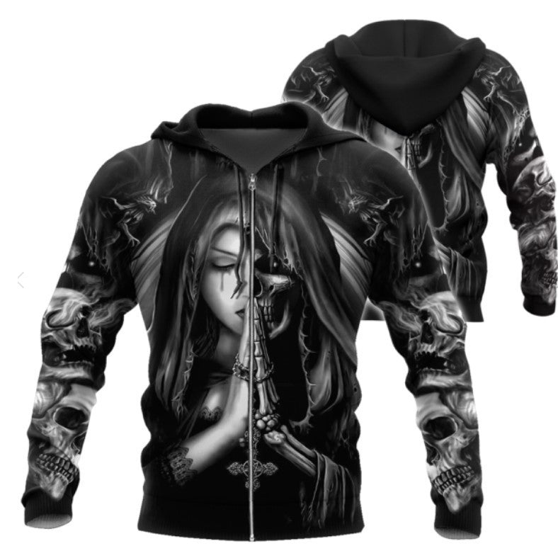 Great price Halloween Skull Anime 3D Sweatshirt under$50