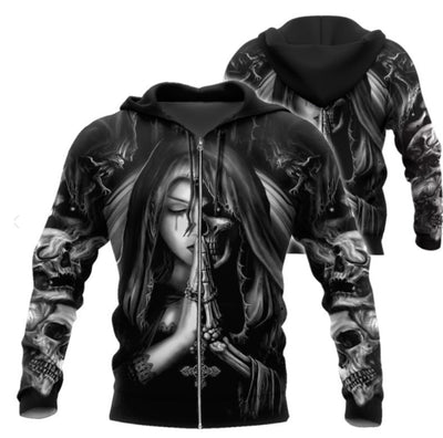 Great price Halloween Skull Anime 3D Sweatshirt under$50