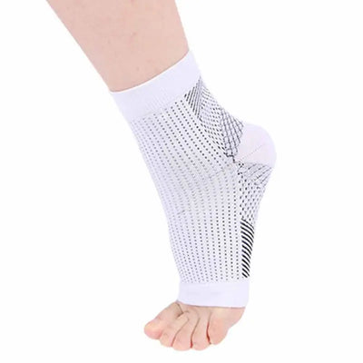 1pair Foot Compression Sleeve Anti Plantar Support Ankle Angel Socks Sport Protector Basketball Soccer Ankle Support Relief Sock