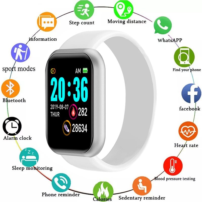 Y68 Smart Fitness Bracelet Watch