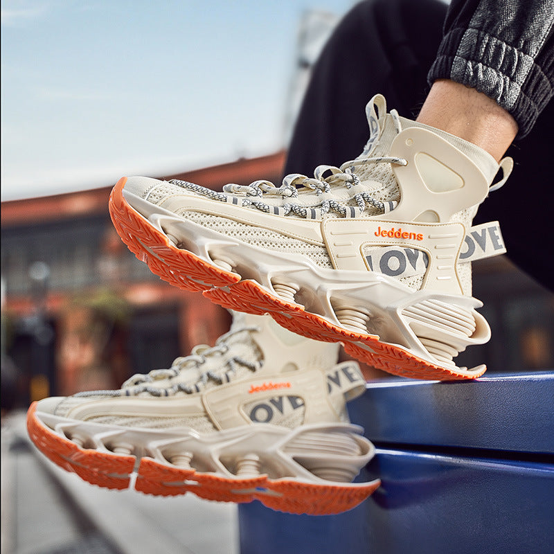 High-Top Men’s Thick-Soled Sneakers