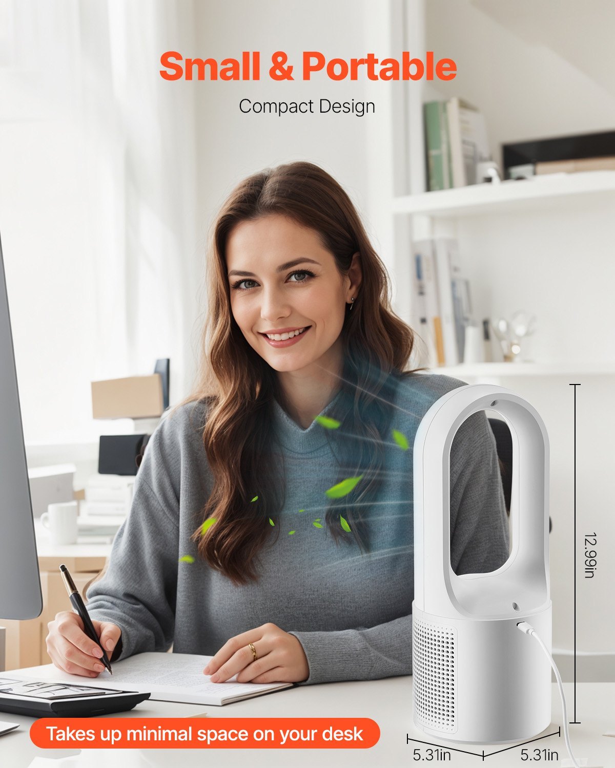 Portable Bladeless Desk Fan