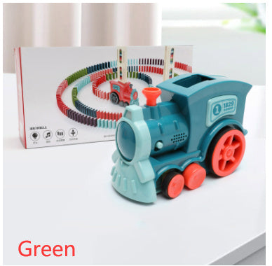 Automatic Domino Train Toy for Kids