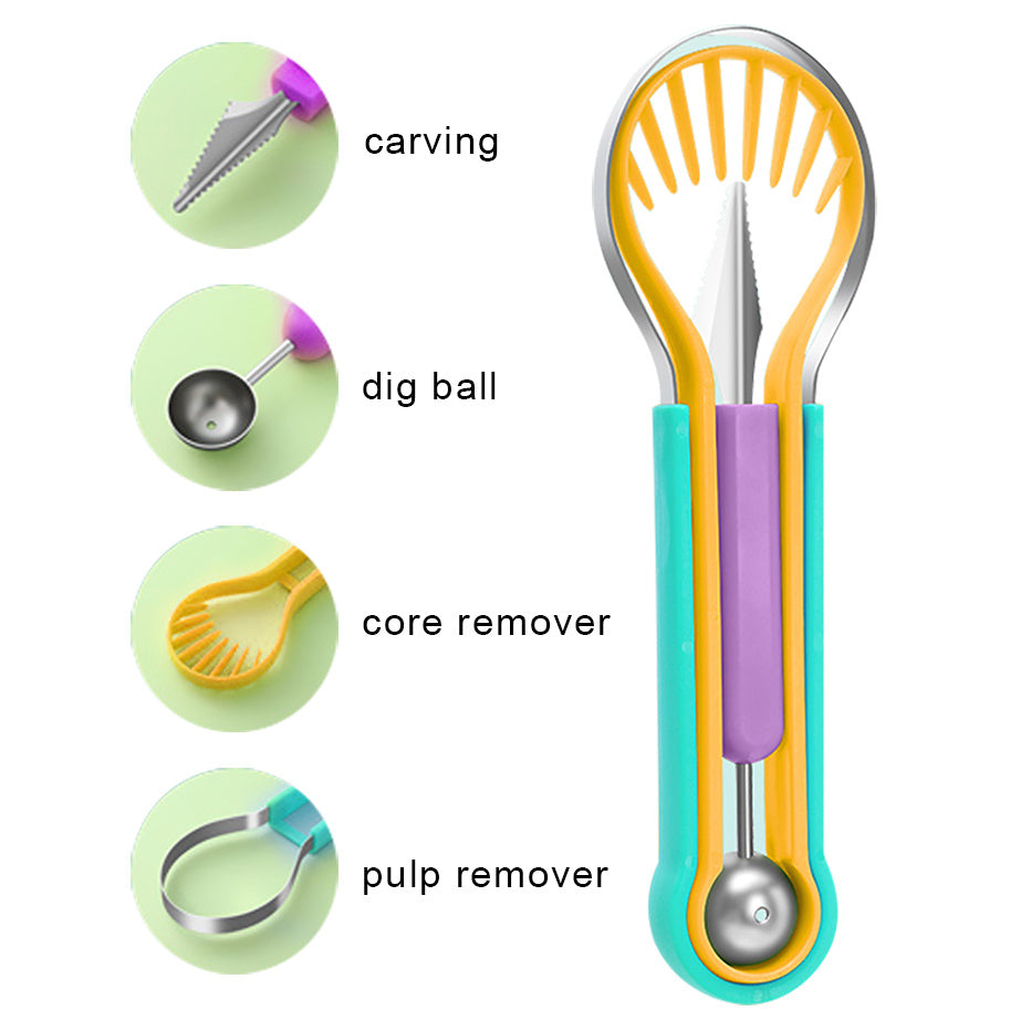 4-in-1 Watermelon & Fruit Cutter Set