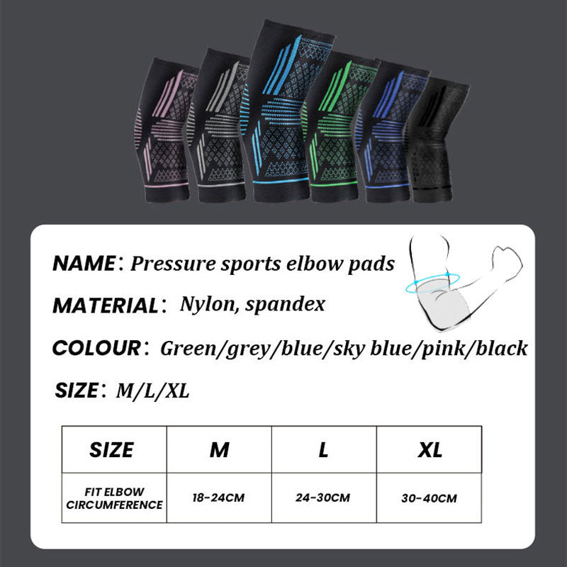 Copy of Sports elbow protection with four-way elastic pressure knitted breathable nylon elbow protection