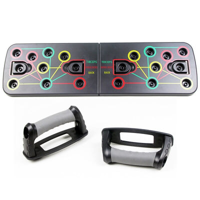 9 in 1 Push Up Board with Multifunction Body Building Fitness Exercise Tools Men Women Push - up Stands For GYM Body Training - Finesse for All:infoshopstore.fitnessforall.com.uk