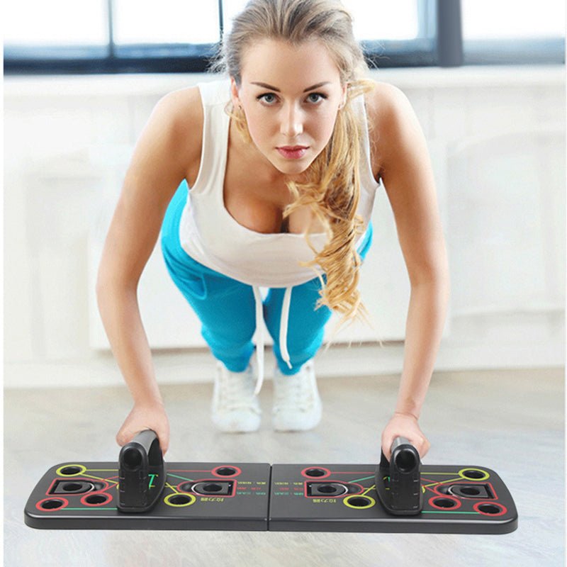 9 in 1 Push Up Board with Multifunction Body Building Fitness Exercise Tools Men Women Push - up Stands For GYM Body Training - Finesse for All:infoshopstore.fitnessforall.com.uk