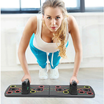 9 in 1 Push Up Board with Multifunction Body Building Fitness Exercise Tools Men Women Push - up Stands For GYM Body Training - Finesse for All:infoshopstore.fitnessforall.com.uk