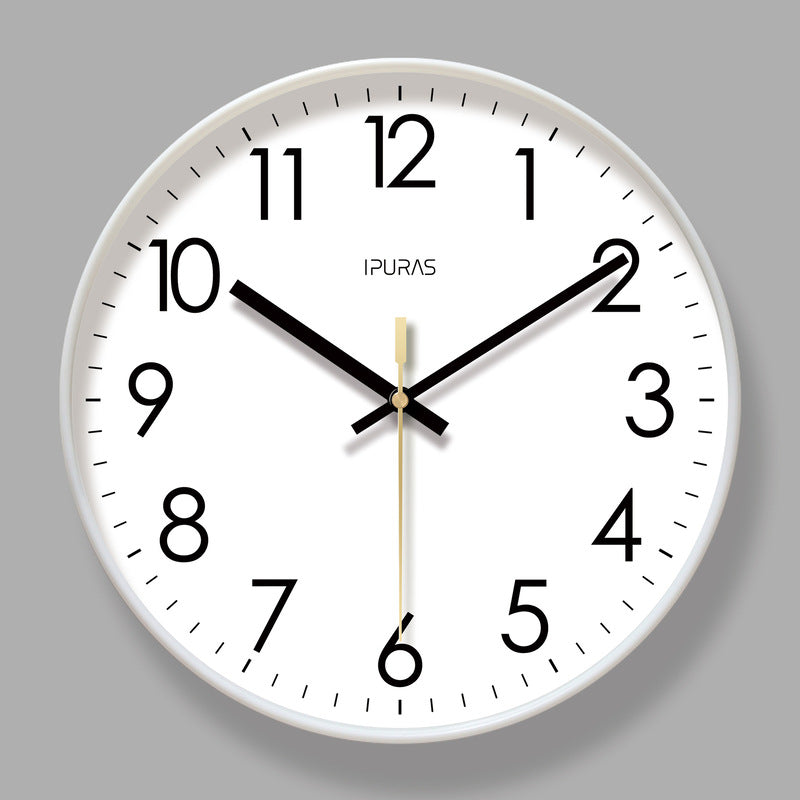 Copy of 2025 New 10/12/14 - inch Electronic Calendar Wall Clock. Monitors temp & humidity. Dual - display. Mute. Quartz movement.