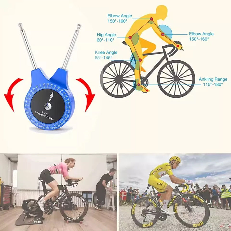 Copy of RISK Road Bicycle Airship - Fitting Knee Joint Angle Measuring Protractor for Bike Riding Posture