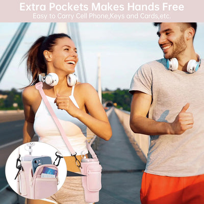 Copy of Water Bottle Carrier Bag with Phone Pocket for Stanley 40oz Tumbler with Handle Neoprene Water Bottle Holder Pouch