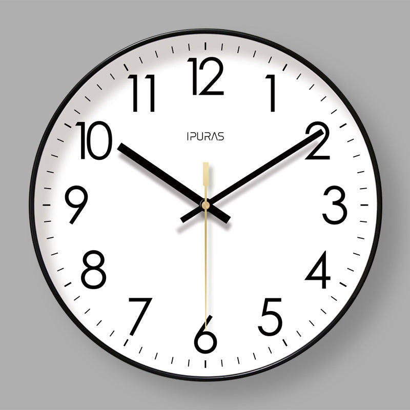Copy of 2025 New 10/12/14 - inch Electronic Calendar Wall Clock. Monitors temp & humidity. Dual - display. Mute. Quartz movement.