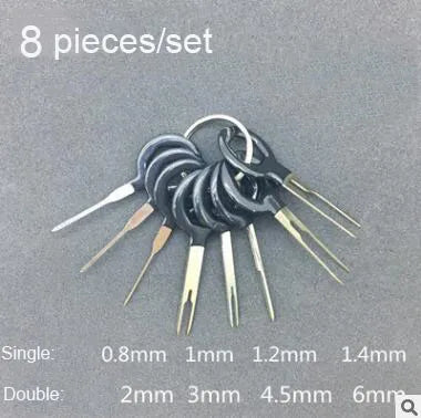 Copy of Car Terminal Removal Tool Kit Electrical Wiring Crimp Connector Pin Extractor Kit Car Repair Hand Tool 11pcs 8pcs 3pcs