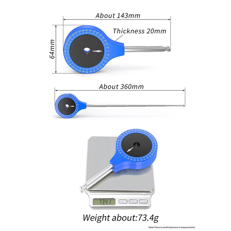 Copy of RISK Road Bicycle Airship - Fitting Knee Joint Angle Measuring Protractor for Bike Riding Posture