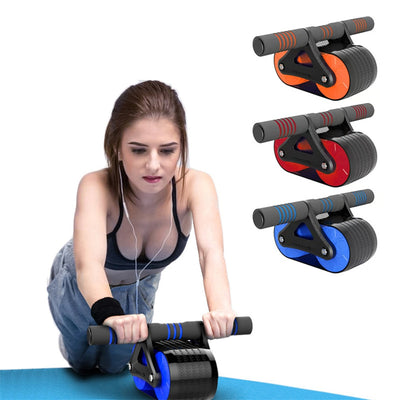 Double Wheel Ab Roller Exercise Device