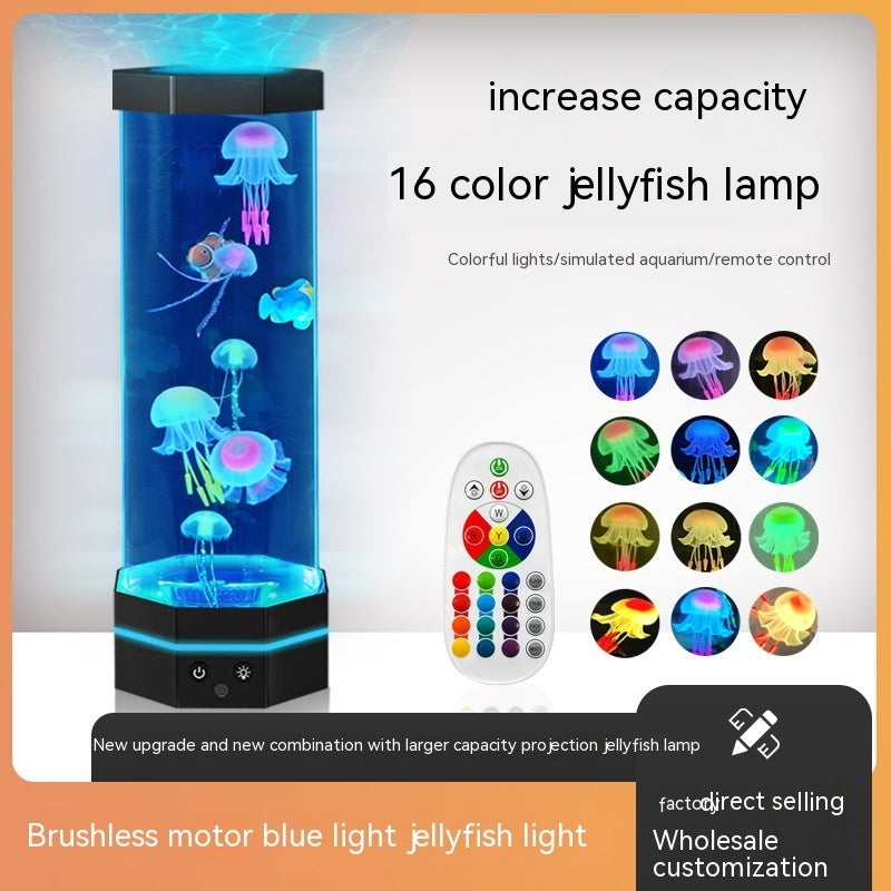 17-Color Jellyfish Lava Lamp 15-Inch