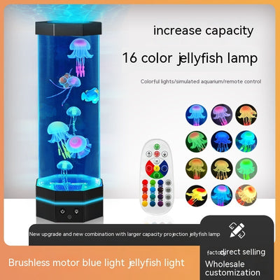 17-Color Jellyfish Lava Lamp 15-Inch