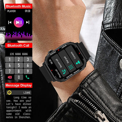 Bluetooth Sports Smartwatch Blood Pressure Blood Oxygen Monitoring - Finesse for All:infoshopstore.fitnessforall.com.uk