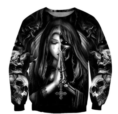 Great price Halloween Skull Anime 3D Sweatshirt under$50