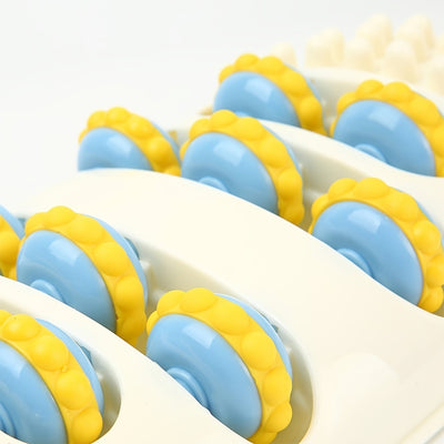 Wooden Dual Foot Massager Roller