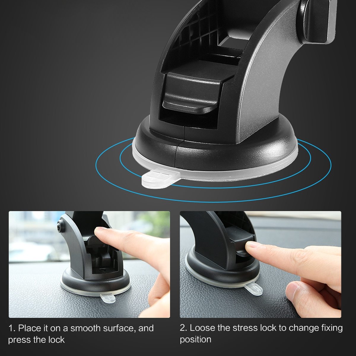 Telescopic Car Phone Holder Mount