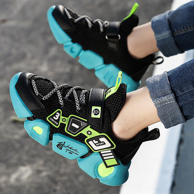 Mesh Velcro Breathable Walking Sneakers