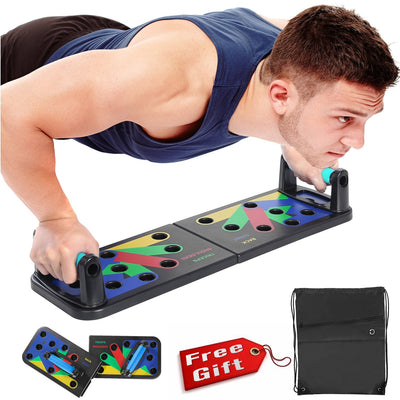 Foldable Multi - Function 12 - Function 14 - Function Push - Up Board Bracket Fitness Equipment Exercise Abs Board - Finesse for All:infoshopstore.fitnessforall.com.uk