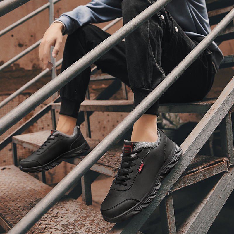 Men Sneakers Winter Warm Sports Shoes With Plush - Finesse for All:infoshopstore.fitnessforall.com.uk