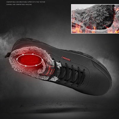 Men Sneakers Winter Warm Sports Shoes With Plush - Finesse for All:infoshopstore.fitnessforall.com.uk