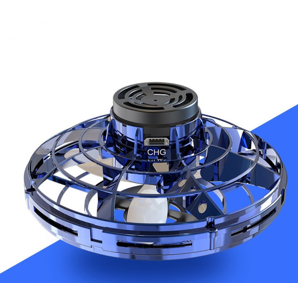 Mini Fingertip Gyro Interactive Decompression Toy Drone LED UFO Type Flying Helicopter Spinner Toy Kids - Finesse for All:infoshopstore.fitnessforall.com.uk